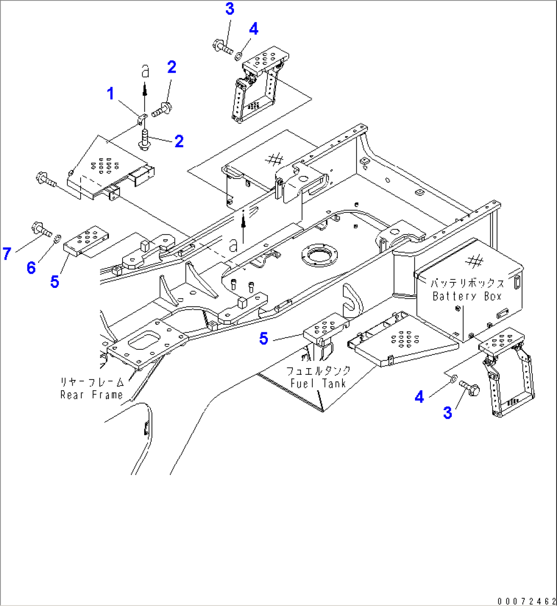 LADDER (ENGINE HOOD SIDE MOUNTING PARTS)(#52406-)