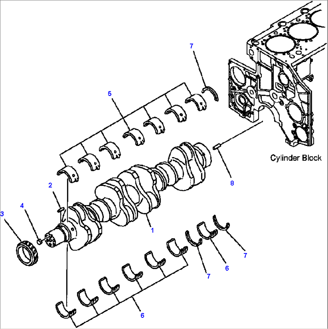 FIG. A2310-A4A8 CRANKSHAFT