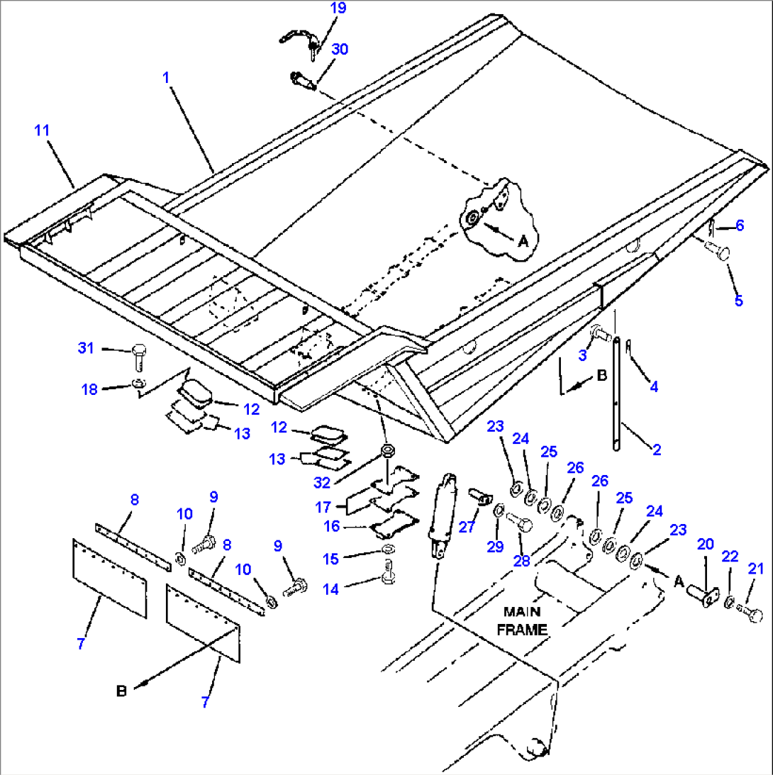 BODY PIVOTS, PADS, MUD FLAPS