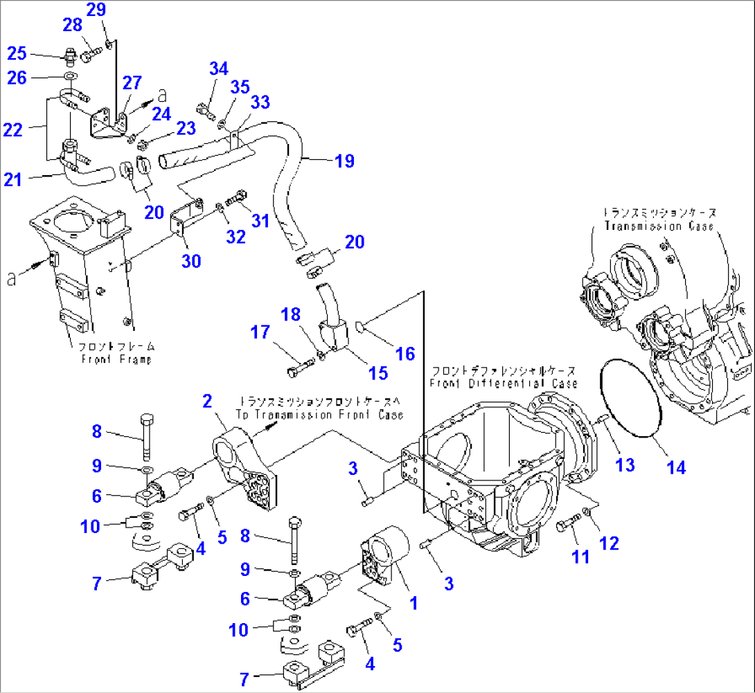 FRONT DIFFERENTIAL MOUNTING(#2001-2712)
