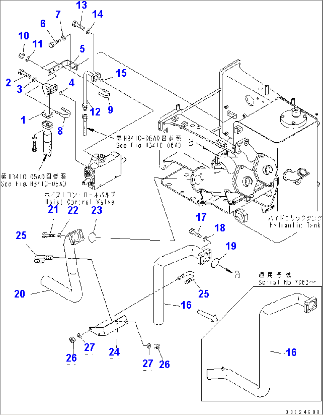 HYDRAULIC PIPING (HOIST AND BRAKE COOLING)