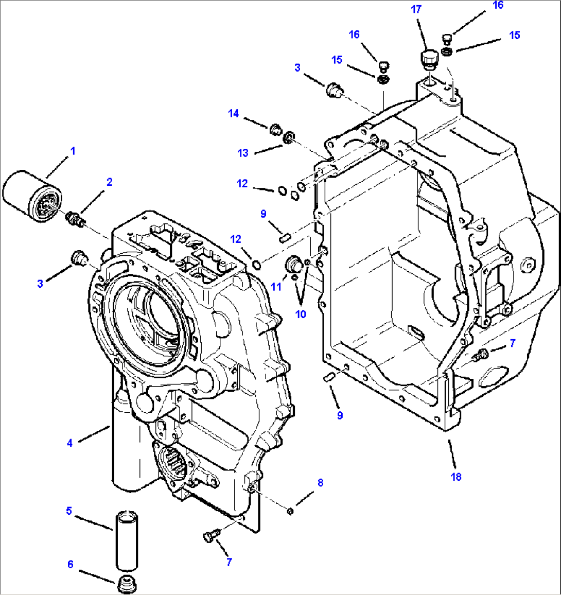 FIG. F3223-01A1 TRANSMISSION - HOUSINGS AND FILTERING