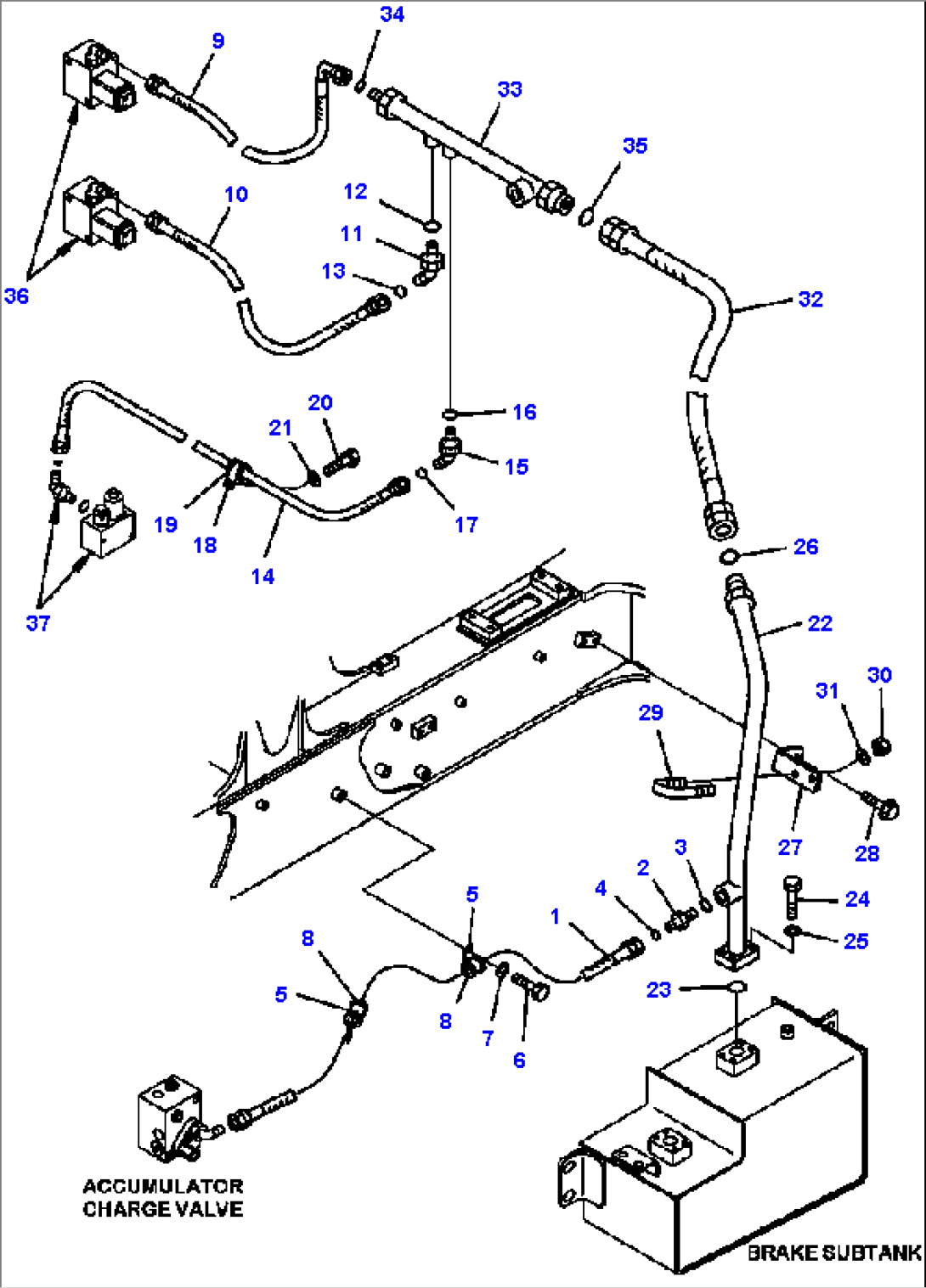H3540-05A0 BRAKE PIPING RETURN LINE