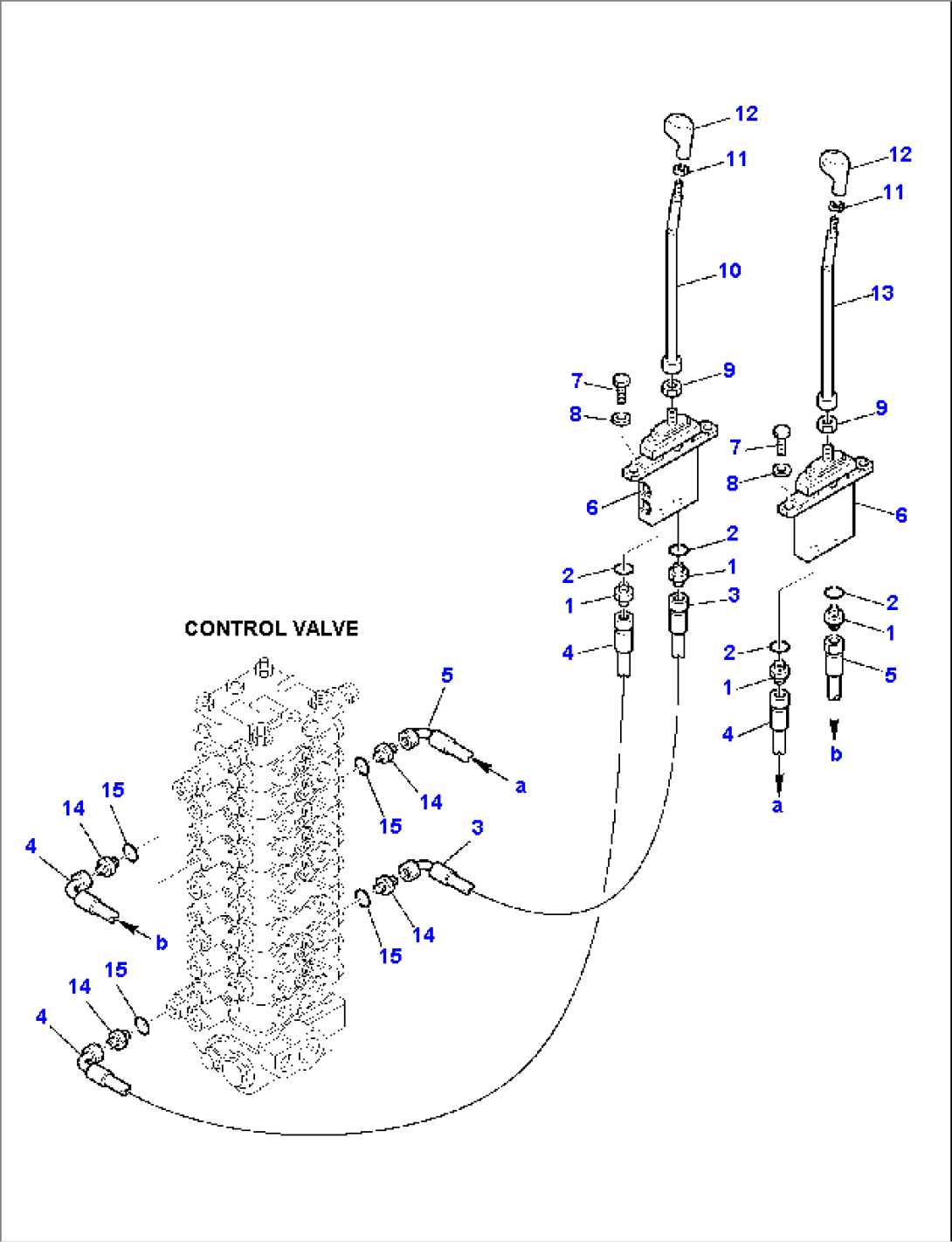 OUTRIGGER CONTROL LEVER (1/2)