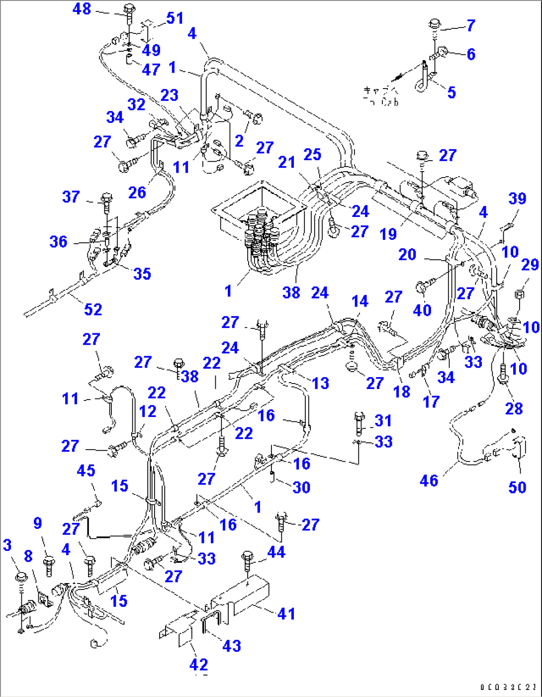 FRONT FRAME ELECTRICAL (L.H. SIDE HARNESS)