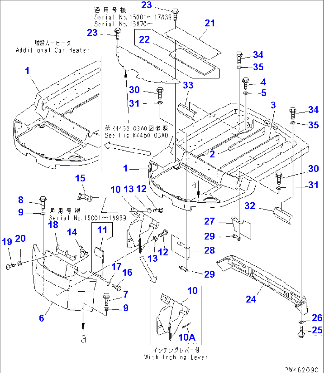 FLOOR FRAME (WITH CAB)(#15001-)