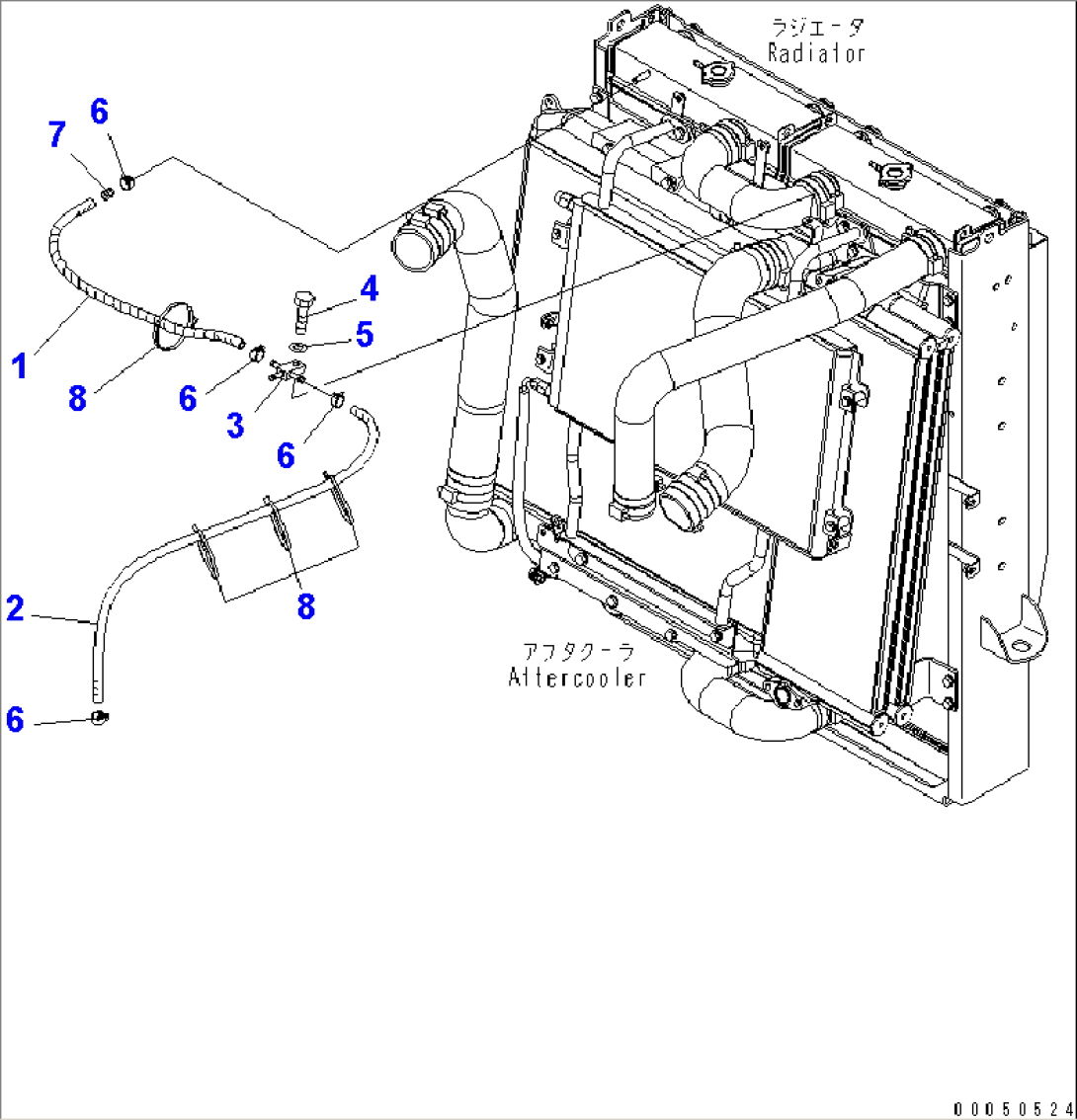 RADIATOR (BEND)(#85001-)