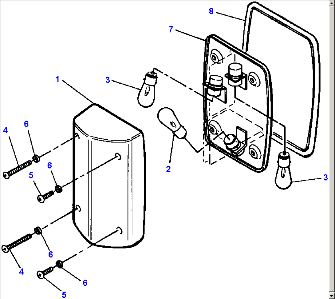 FIG NO. 1501C R. H. TURN SIGNAL AND PARKING LIGHT