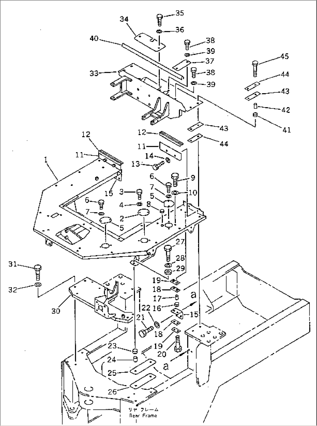 FLOOR SUPPORT (WITH CAB)(#.-19999)