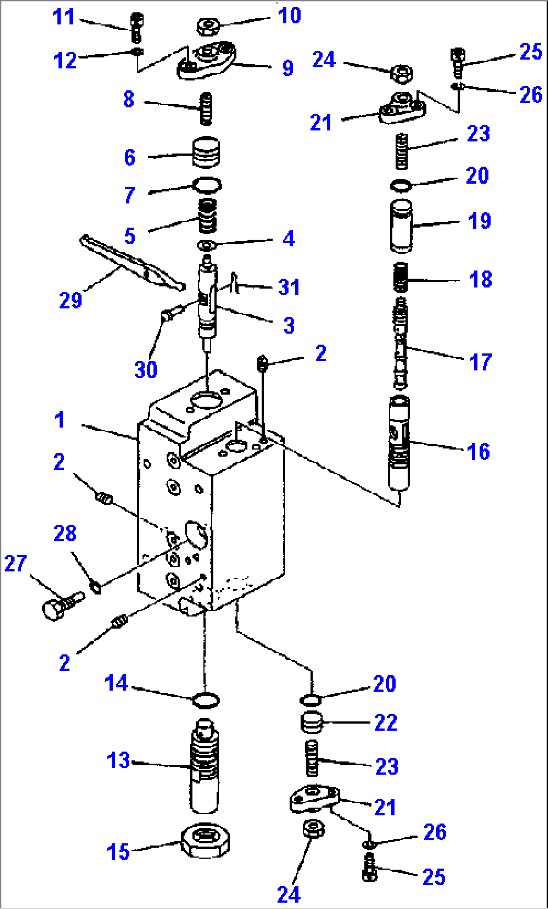 H1600-11A0 LOADER PUMP SERVO VALVE SUBASSEMBLY