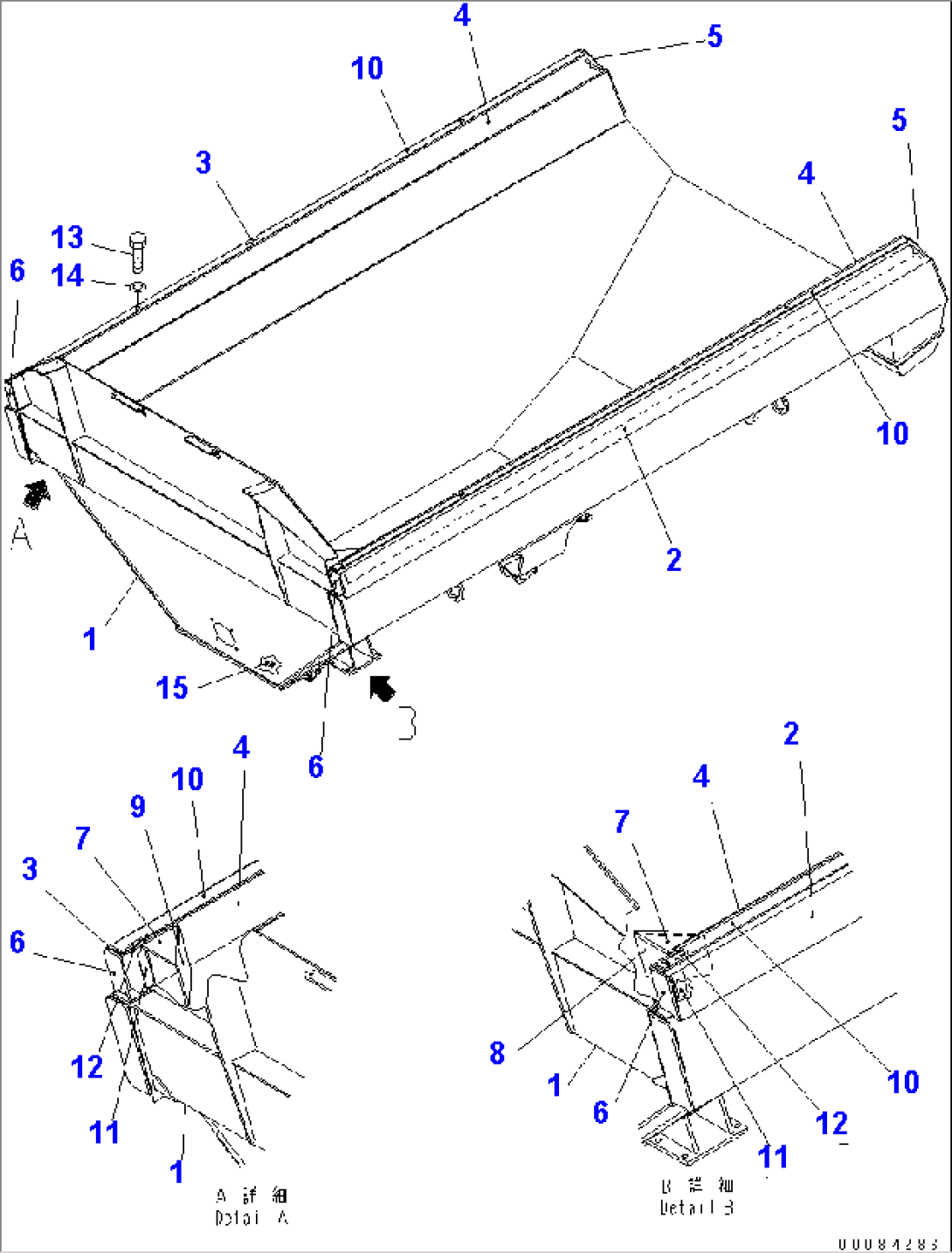 BODY (WITH SIDE EXTENSION) (PAYLOAD METER)(#2001-)