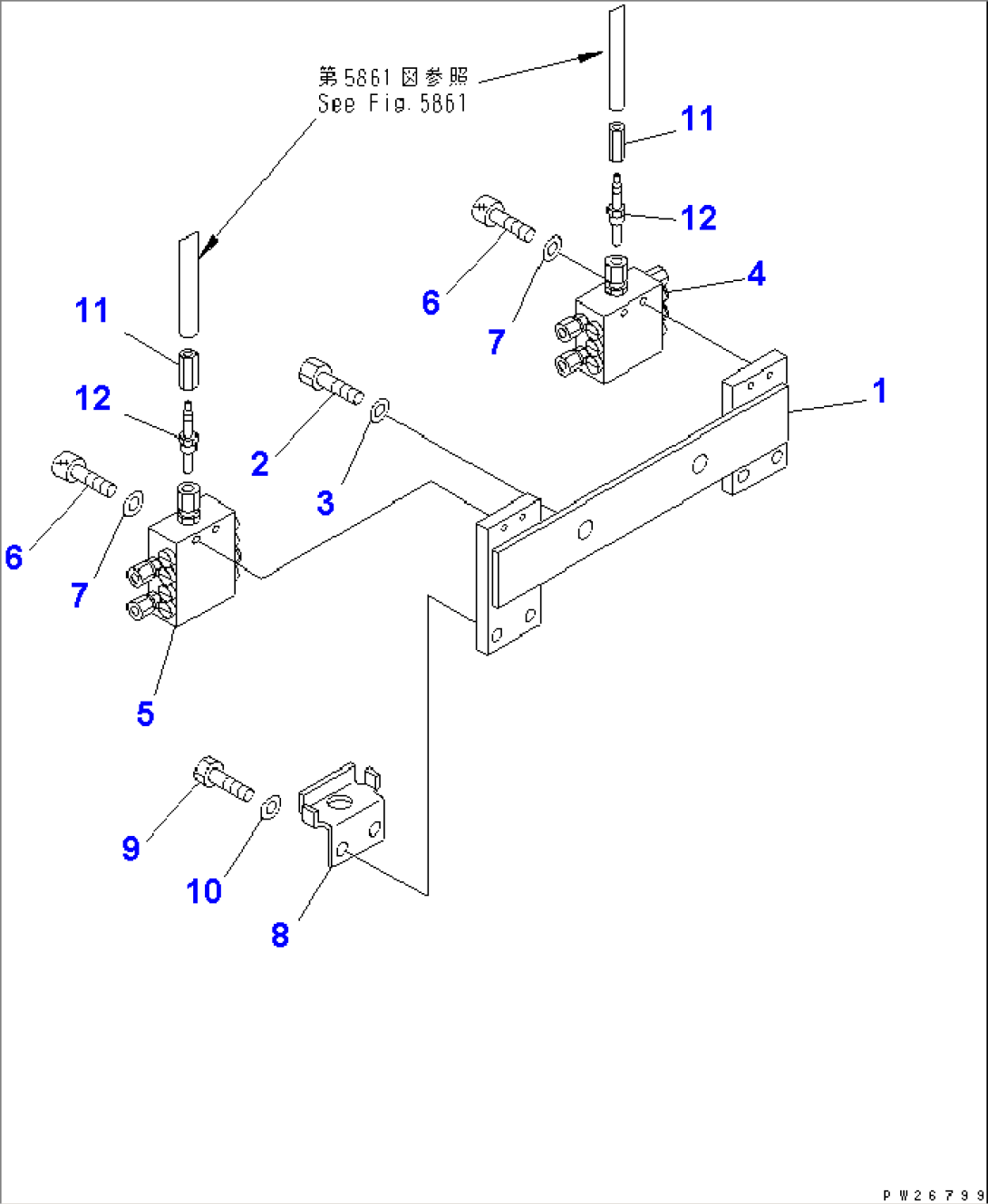 AUTO LUBLICATION SYSTEM (4/12) (FRONT R.H. VALVE)(#1013-)
