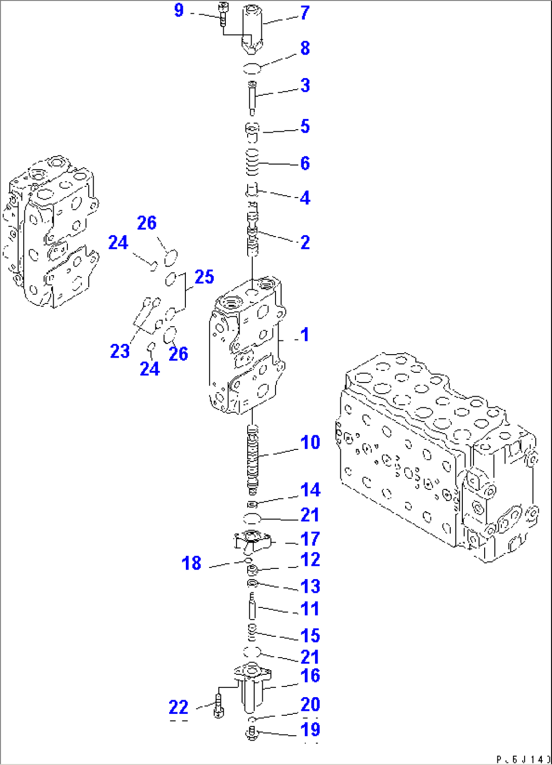 MAIN VALVE (2-ACTUATOR) (11/15) (ATTACHMENT LINE LESS)