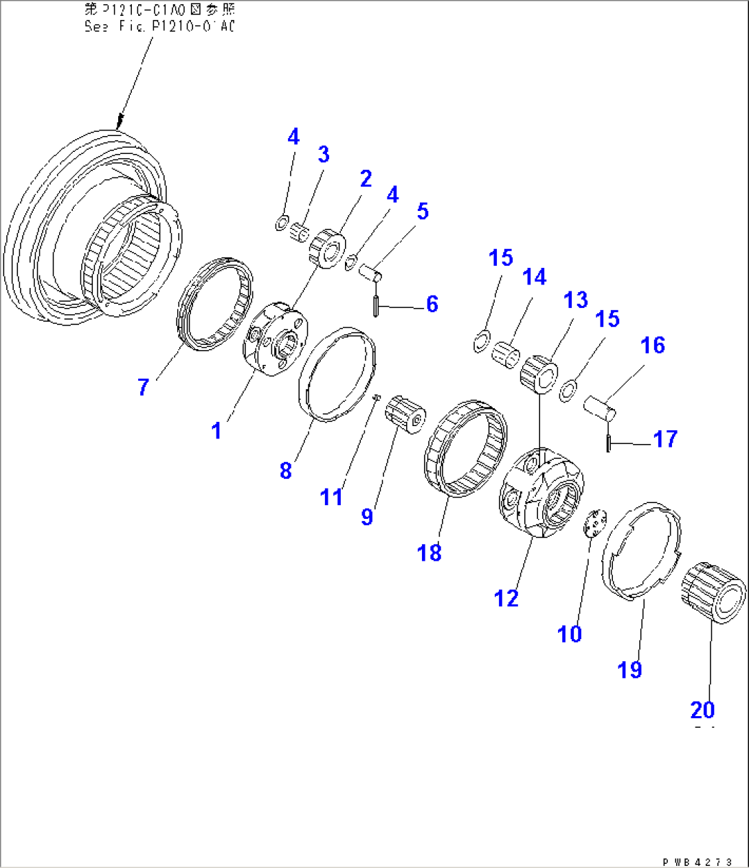 FINAL DRIVE (1ST AND 2ND CARRIER)(#30001-30206)