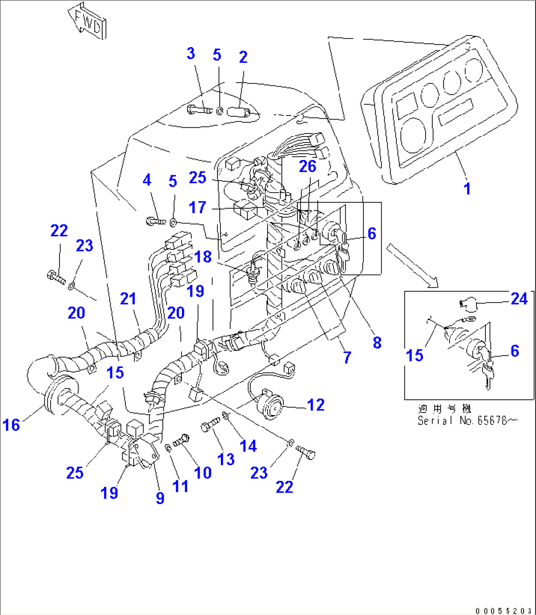 DASHBOARD (ACCESSORY) (FOR AIR CONDITIONER OR HEATER)(#65001-)