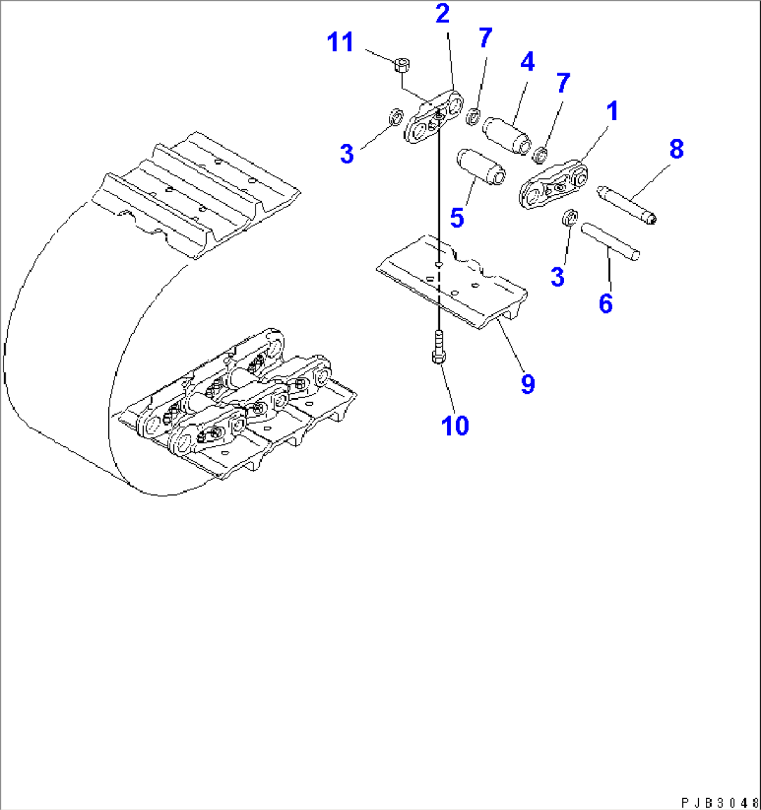 TRACK SHOE (610MM WIDE)