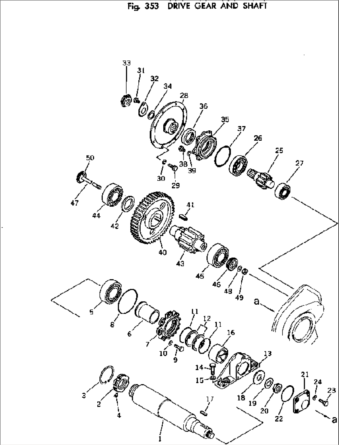 DRIVE GEAR AND SHAFT