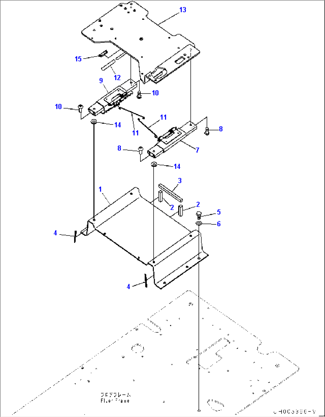 Cab, Floor, Base (#75979-)