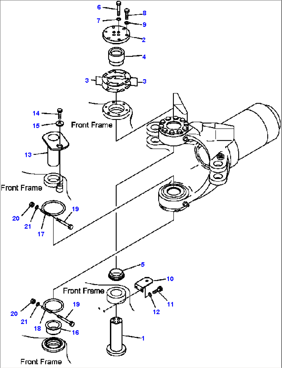 FIG. J3150-01A0 HINGE PIN - FOR HITCH FRAME