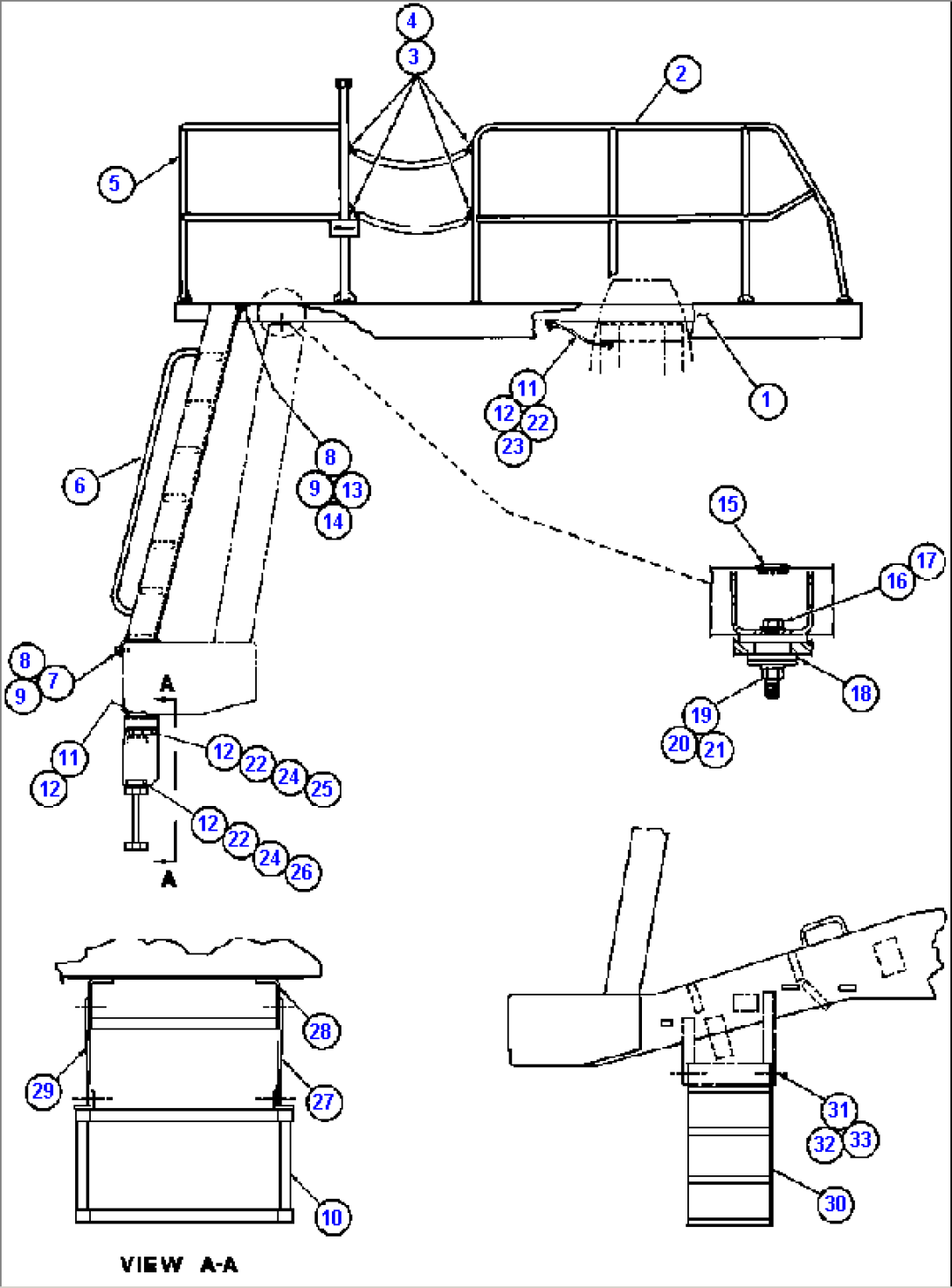 LEFT DECK, LADDER & STEP