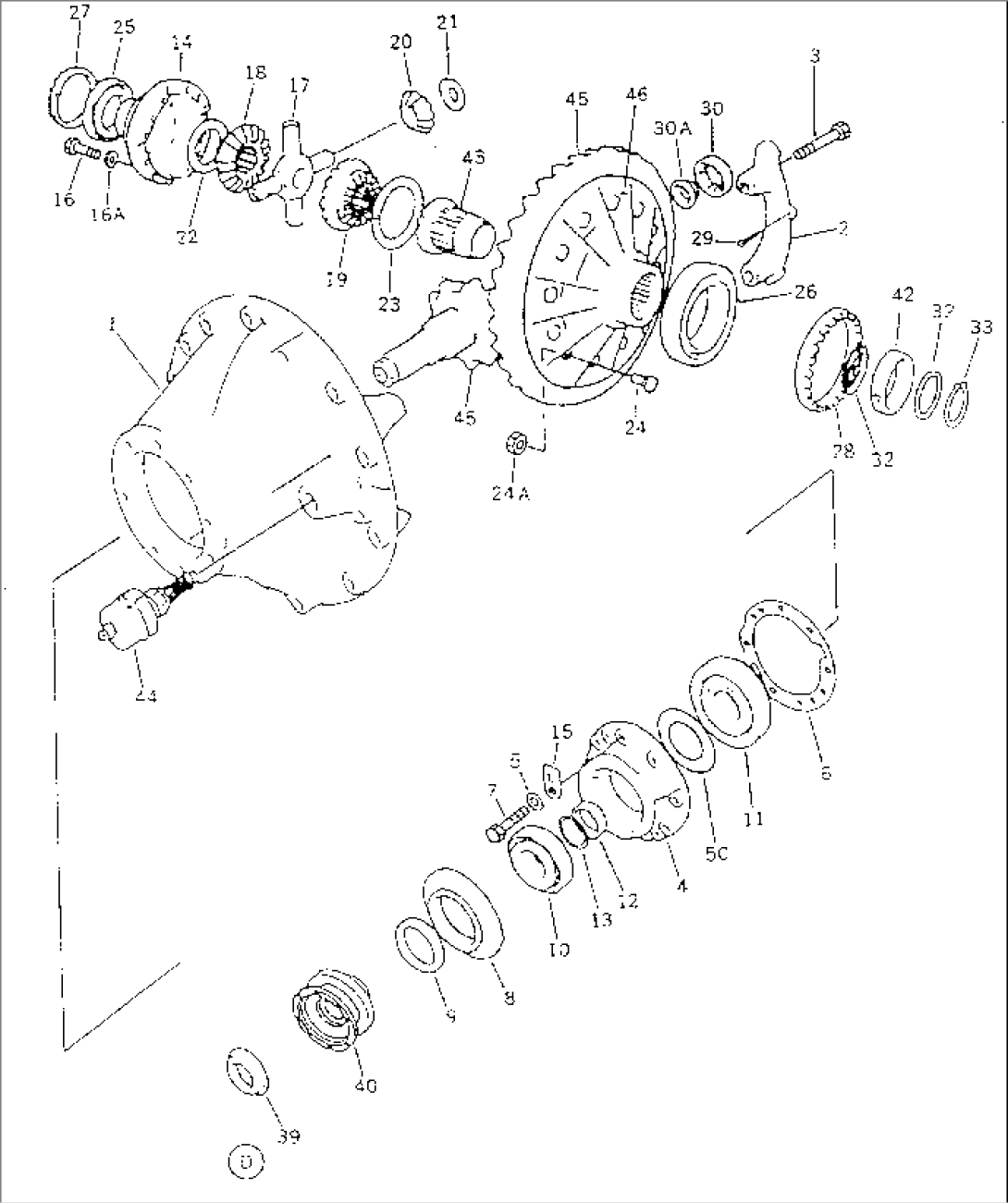 REAR DIFFERENTIAL GEAR(#303001-303071)