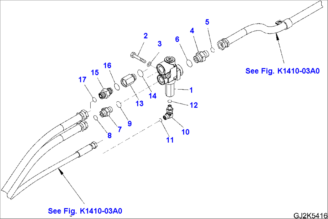 STEERING LINE (UPPER) - PRIORITY VALVE