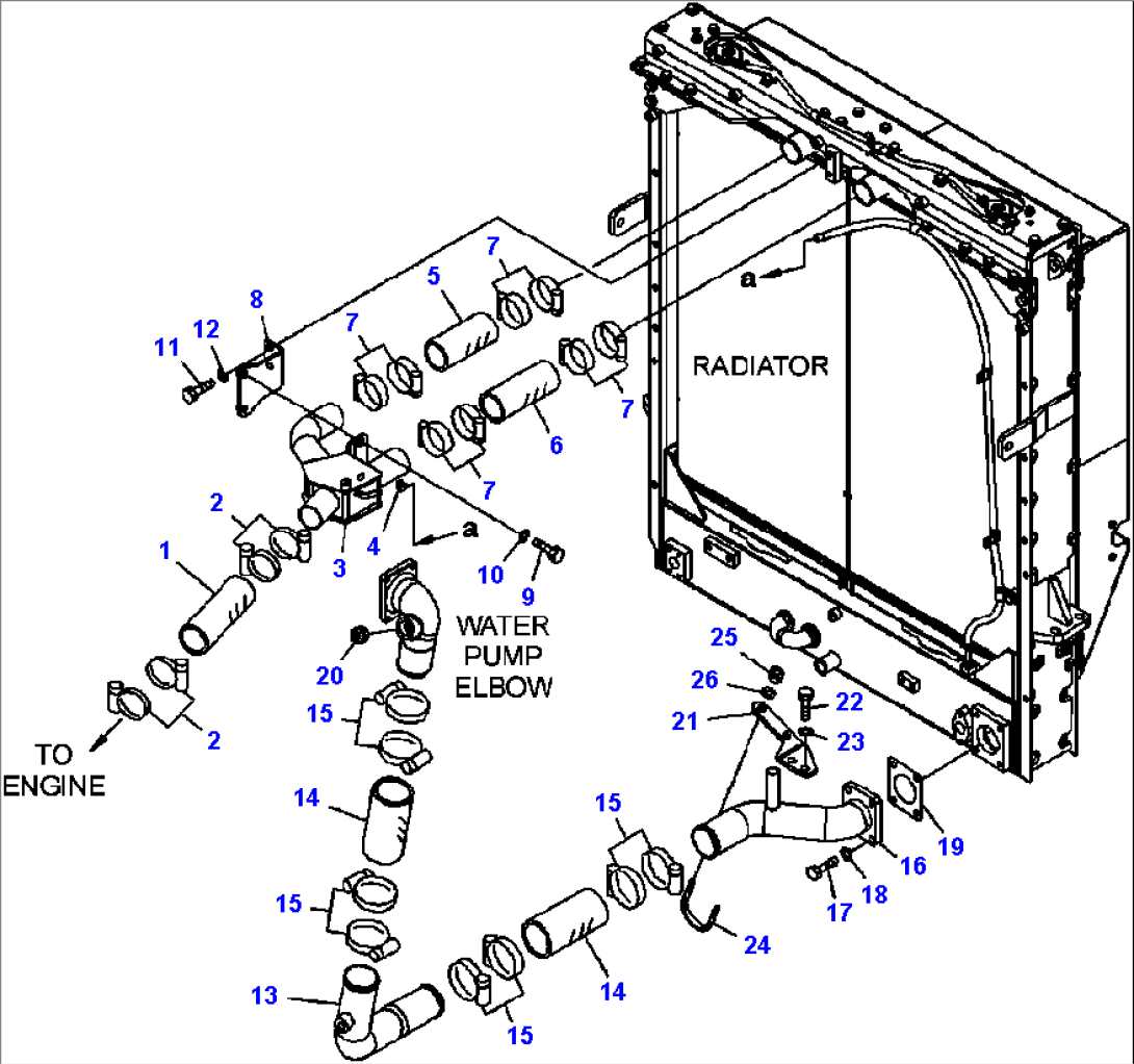 C0130-01A0 RADIATOR RADIATOR PIPING (1/2)