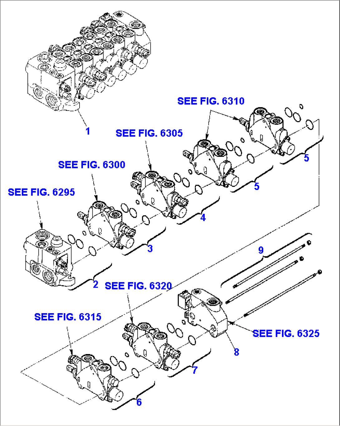 BACKHOE CONTROL VALVE (1/8)