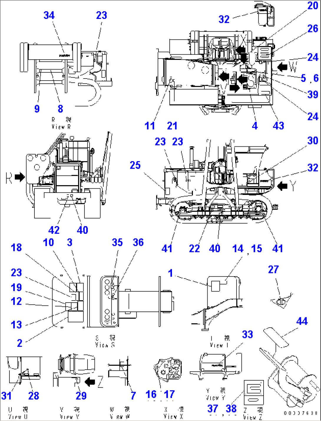 MARK AND PLATES (RUSSIAN) (FOR 140 ENGINE)(#31586-)
