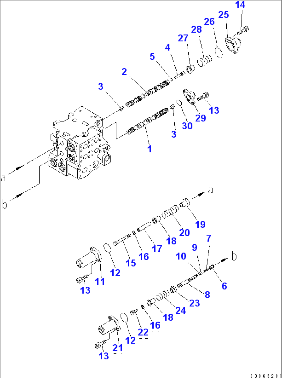 CONTROL VALVE (4-SPOOL) (3/9)(#85001-)