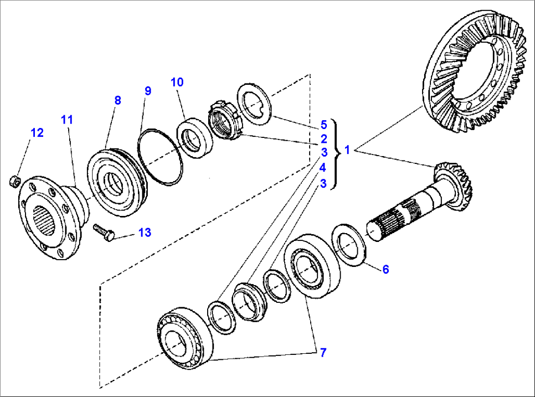 FRONT AXLE (4WD) (3/6)