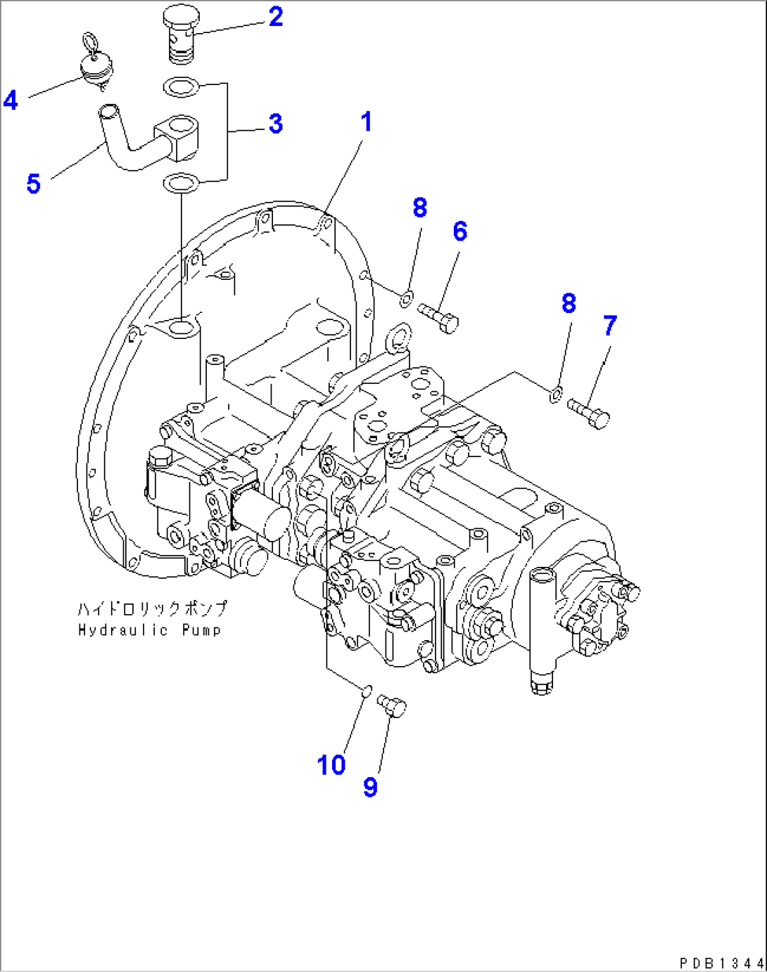 MAIN PUMP (CONNECTING PARTS)(#33001-34127)