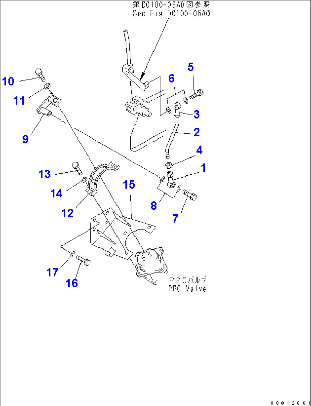 TRANSMISSION CONTROL LEVER LINKAGE (FOR ROPS CAB)