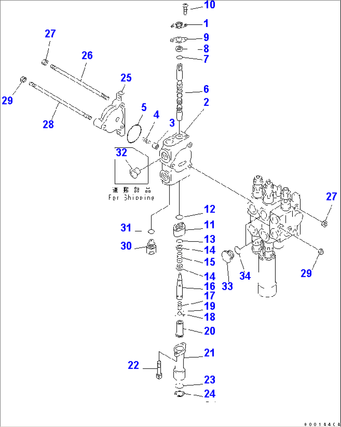 3-SPOOL CONTROL VALVE (2/2)