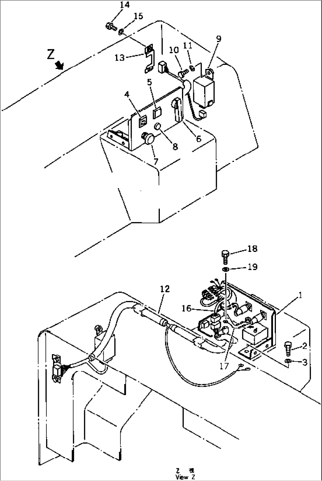 CONTROL PANEL (FOR VEHICLE INSPECTORIAL) (FOR STRAIGHT TILT-PITCH DOZER)