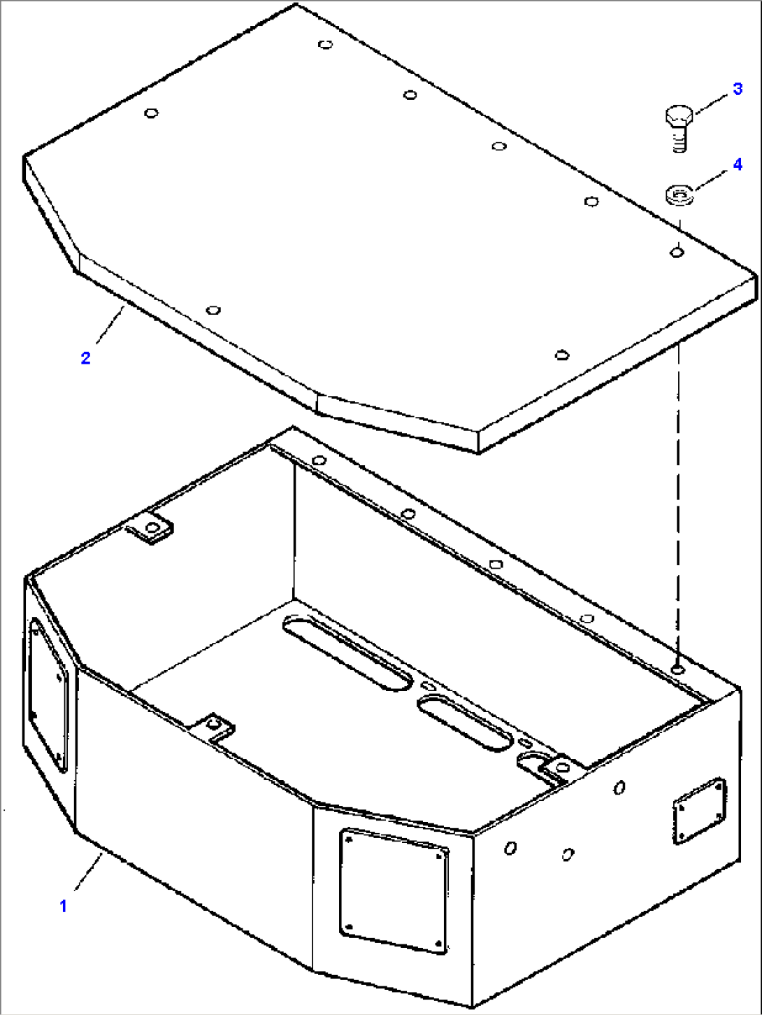 FIG. K5170-01A2A SEAT BOX - S/N 203918 AND UP