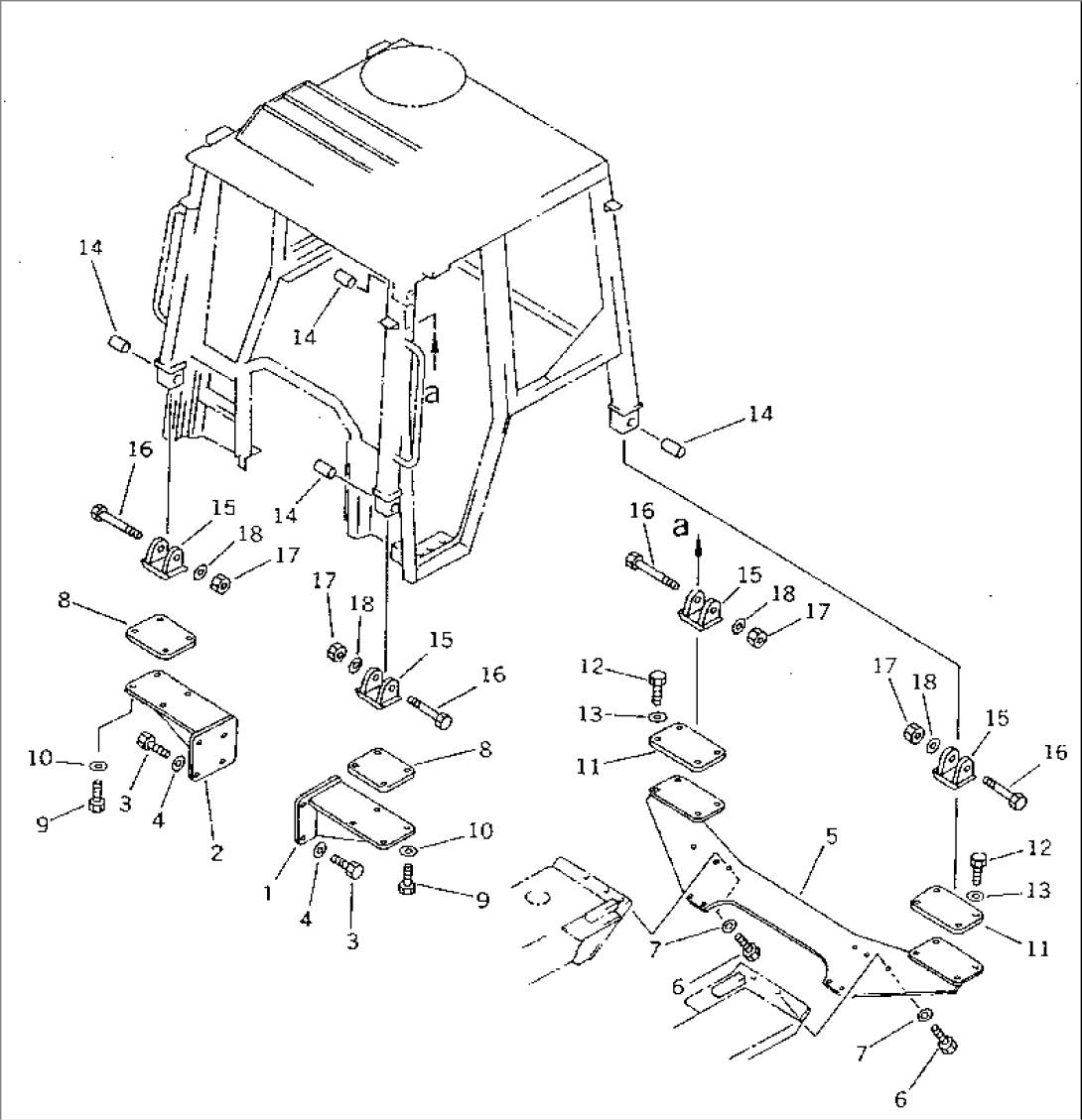 STEEL CAB MOUNT (FOR RUSSIAN)