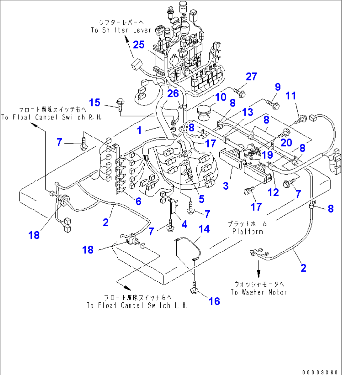 FLOOR HARNESS AND TRANSMISSION HARNESS(#.-51000)