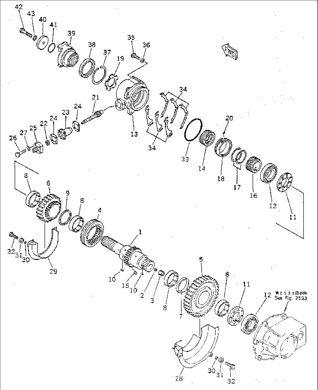 TRANSFER OUTPUT SHAFT (2/2)