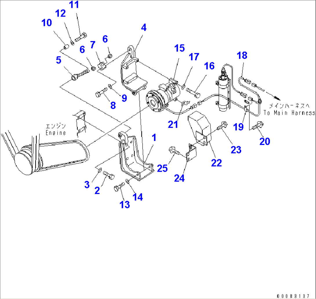 AIR CONDITIONER AND HEATER (AIR COMPRESSOR AND RELATED PARTS)
