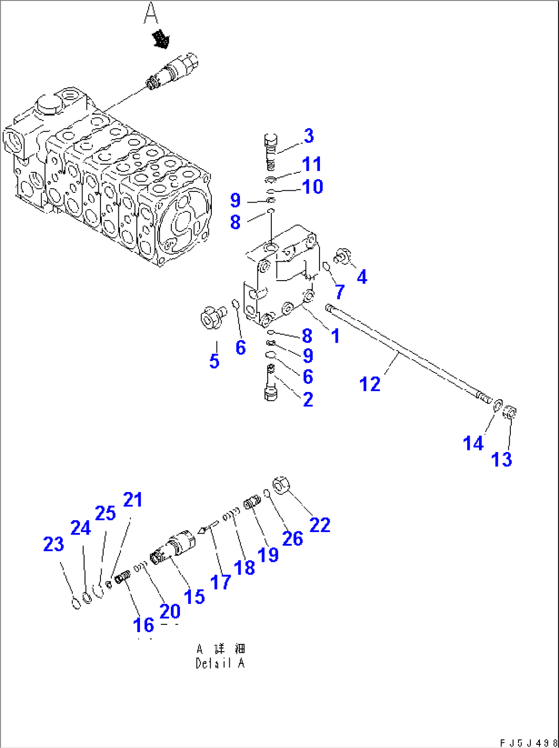 MAIN VALVE (6-VALVE) (4/6)(#52374-)