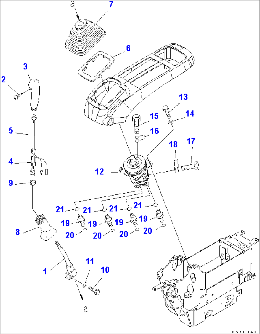 CAB (LEVER AND VALVE L.H.)