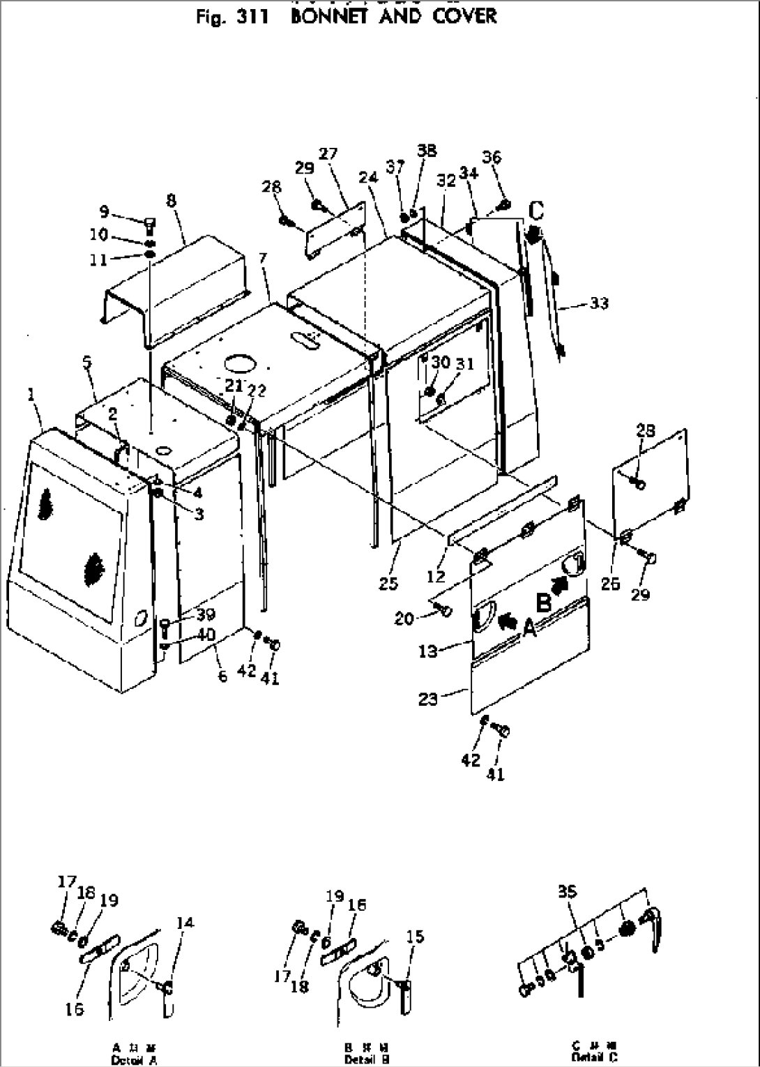 BONNET AND COVER