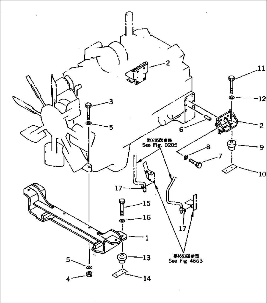 ENGINE MOUNTING PARTS
