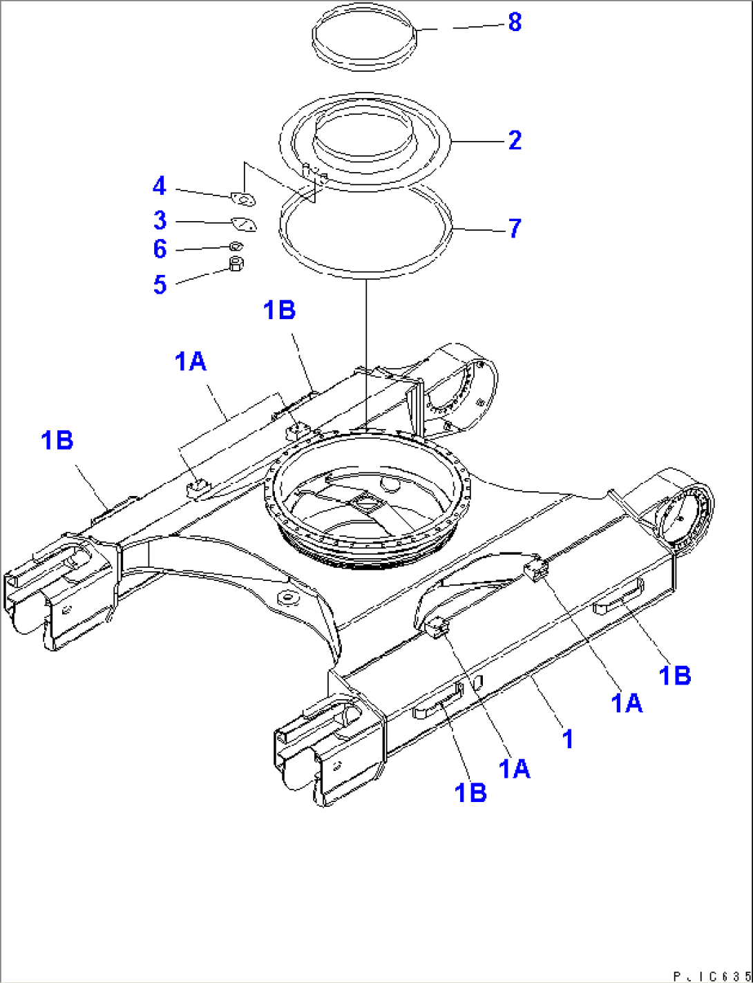 TRACK FRAME (FOR UNDER COVER)