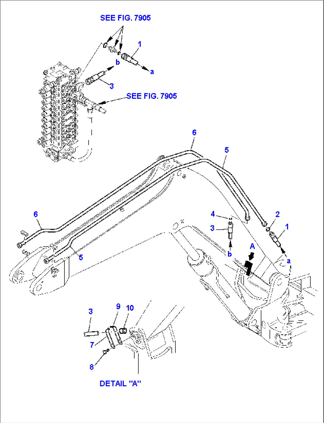 HYDRAULIC PIPING (ATTACHMENT LINE) (BOOM SIDE)