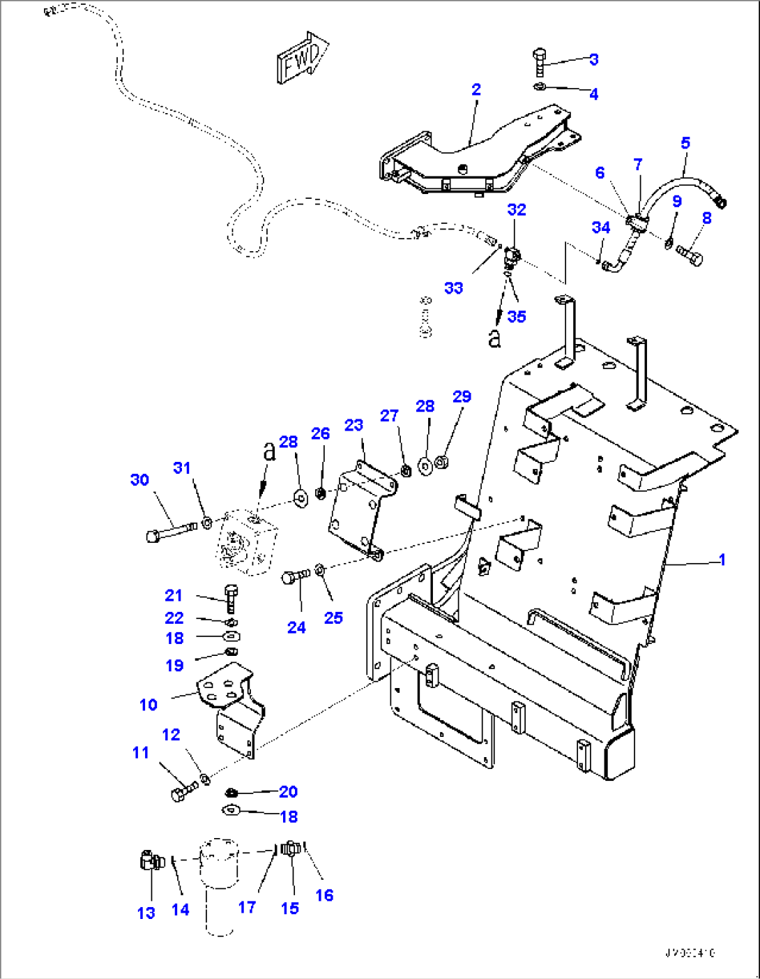 Accumulator, Mounting Bracket (#5001-)