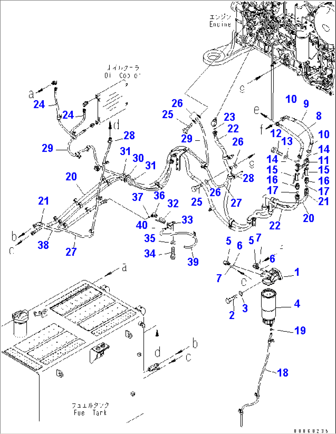 FUEL PIPING (FILTER AND HOSE)(#55046-55242)