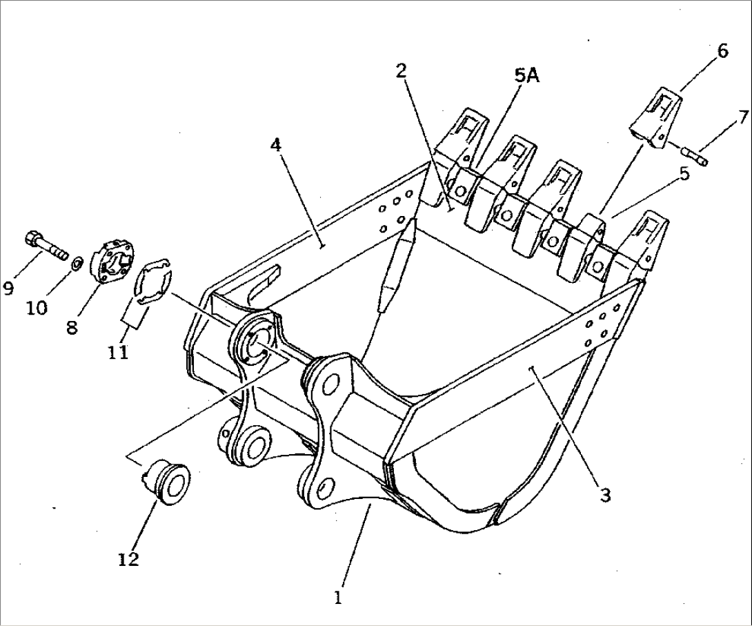 ROCK BUCKET 1.2M3¤ 1310MM