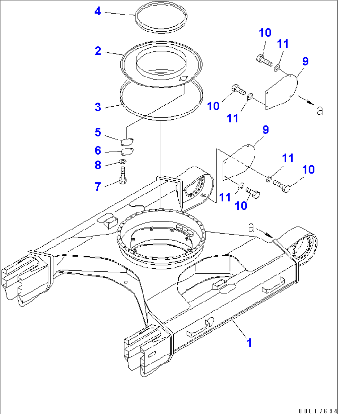 TRACK FRAME (FOR T/R GUARD OR UNDER COVER)